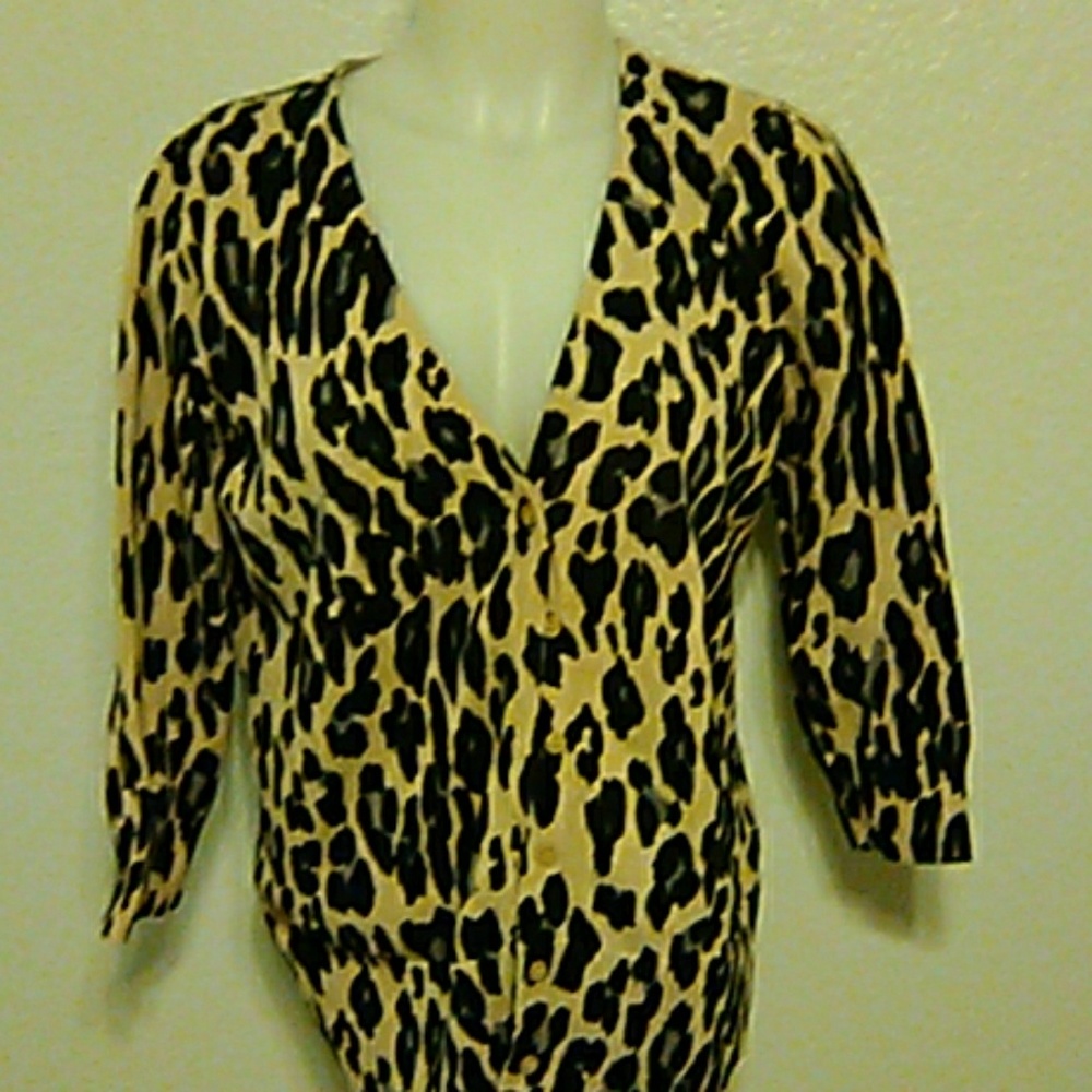 Ab studio Leppard print sweater